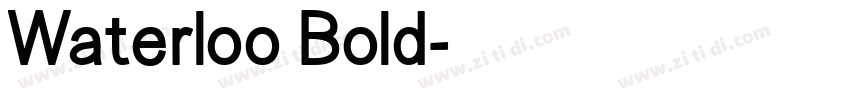 Waterloo Bold字体转换